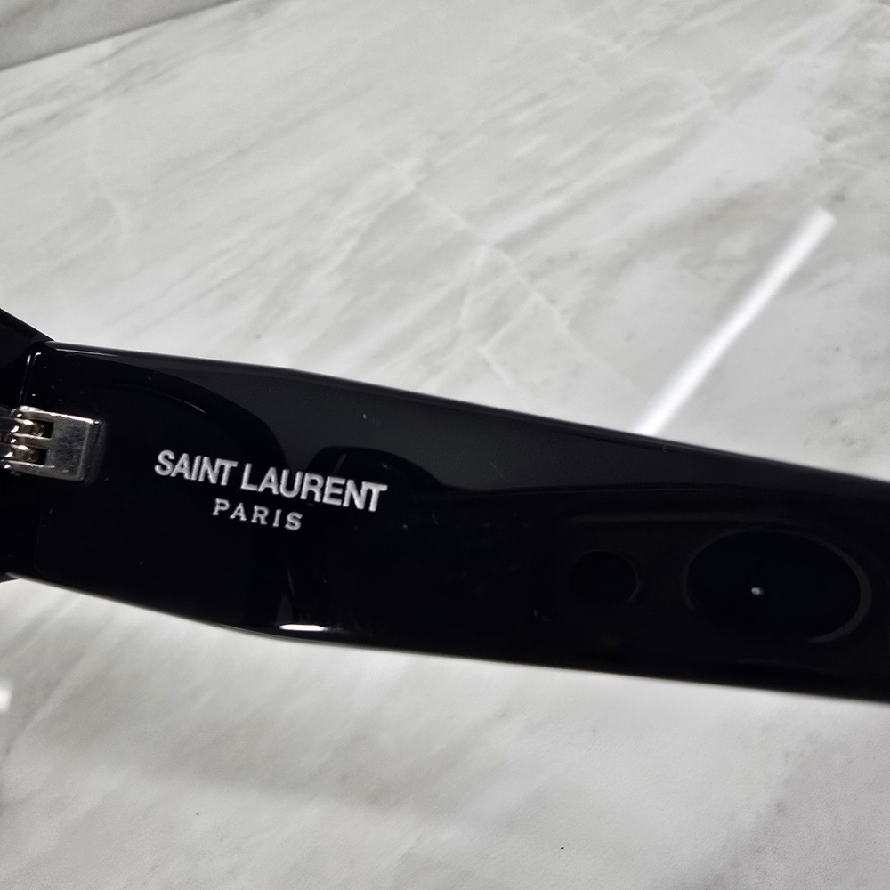 Yves Saint Laurent Black Square Sunglasses - Picture 15 of 16